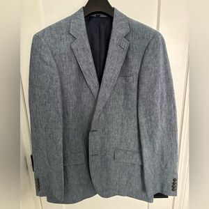 JCrew Blue Linen Thompson University Blazer